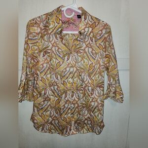Preowned Robert Graham size medium multicolor‎ blouse 👚